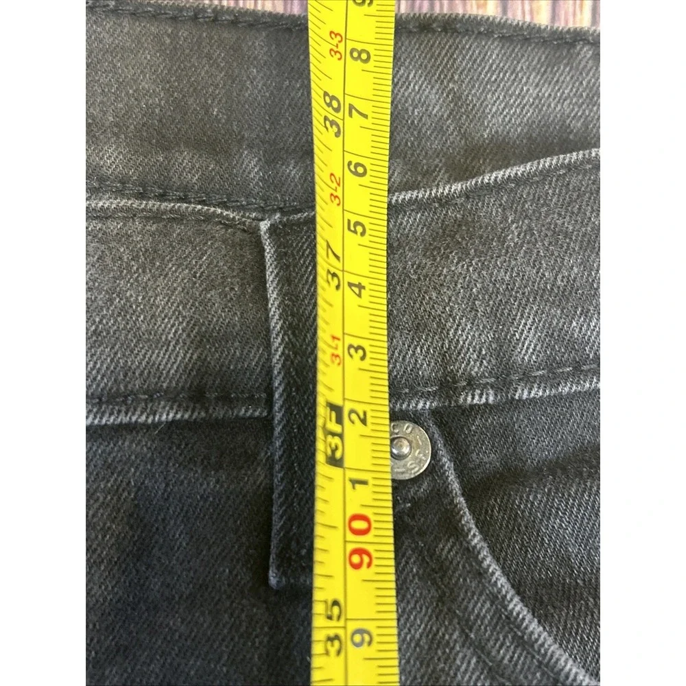 Levi's 551 Jeans Original Fit Straight Leg‎ Black Denim Pants Men's 44W/30W